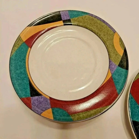 Studio Nova Impulse 6.5" Saucers, Set Of Four Small Plates (4) Y 2262 - Picture 8 of 9